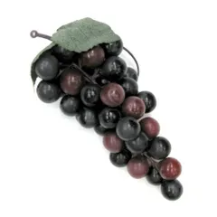 造花 ぶどう グレープの実 17cm ワイン色