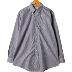 古着 ブルックスブラザーズ Brooks Brothers 346 長袖 ボタンダウンストライプシャツ メンズL相当/eaa586786