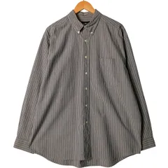 古着 エディーバウアー Eddie Bauer 長袖 ボタンダウン ストライプシャツ メンズL相当/eaa586790