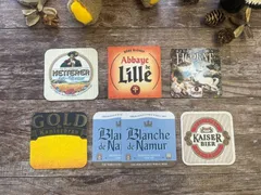 フランス ヴィンテージ コースター 13枚セット 欧州 ヨーロッパ 昭和レトロ 懐かしい コレクション オシャレ アンティーク レア