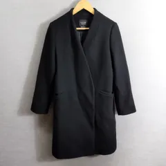 UNITED TOKYO ユナイテッドトウキョウ 19AW Vネック ノーカラー コート ウール 日本製 アウター ブラック系1 A390