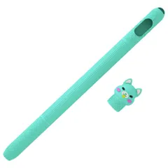 【新着商品】カバー カバー pencil pencil pencil 9.7 / 12.9 Pro iPad 全面保護 (Cyan) ホルダー apple apple 充電時キャップの紛失を防ぐ シリコン製 ペンシル 傷つけ防止 落下 ケース Apple AW