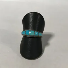 リング　指輪　アクセサリー　インディアンジュエリー　ターコイズ　シンプル　おしゃれ　10号
