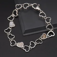 M347 スタージュエリー Star ブレスレット シェル インレイ ハート デザイン シルバー STAR JEWELRY