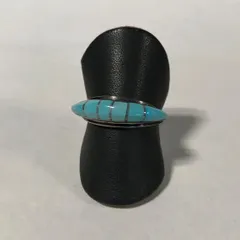 リング　指輪　アクセサリー　インディアンジュエリー　ターコイズ　ブルー　シンプル　おしゃれ　10号