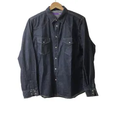 THE NORTH FACE(ノースフェイス) 長袖シャツ サイズM メンズ ネイビー デニム/長袖