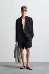 （新品）ZARA ザラ フルイド リラックスフィット ブレーザー M