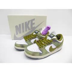 NIKE ナイキ × Alexis Sablone SB DUNK LOW PRO QS white and Pacific Moss HJ3386-300 24.5cm スニーカー △WT3287