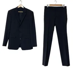 COMME CA MEN(コムサメン) シングルスーツ メンズ - 黒 ストライプ