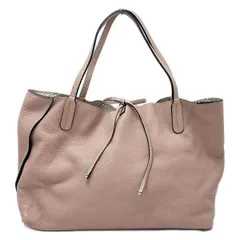 GIANNICHIARINI(ジャンニキャリーニ/ジャンニキアリーニ) トートバッグ - ピンクベージュ×ベージュ×白 リバーシブル レザー