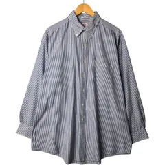 古着 80~90年代 ブルックスブラザーズ Brooks Brothers MAKERS 長袖 ボタンダウンストライプシャツ USA製 メンズXL相当/eaa571366