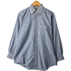 古着 80~90年代 エルエルビーン L.L.Bean 長袖 ボタンダウンストライプシャツ USA製 メンズM相当 ヴィンテージ/eaa571368