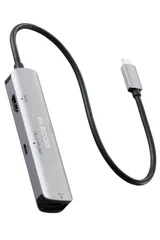 【在庫処分】DST-C29SV シルバー LAN HDMI USB(3．1) 充電用Type-C PD100W対応 USB Type-C 4-in-1 ドッキングステーション USBハブ エレコム