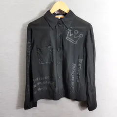 CASTELBAJAC SPORT カステルバジャック スポーツ シャツ 長袖 文字 クラウン ロゴ プリント レディース サイズ M ブラック系 ペーパー A412のサムネイル