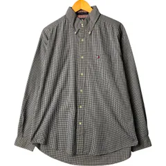 古着 トミーヒルフィガー TOMMY HILFIGER 長袖 ボタンダウンチェックシャツ メンズL相当/eaa574209