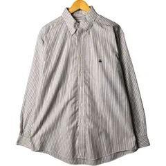 古着 ブルックスブラザーズ Brooks Brothers Est.1818 長袖 ボタンダウンストライプシャツ メンズL相当/eaa574217