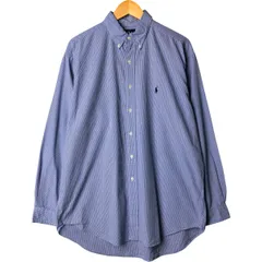 古着 ラルフローレン Ralph Lauren BLAKE ギンガムチェック 長袖 ボタンダウンチェックシャツ メンズL相当/eaa574095