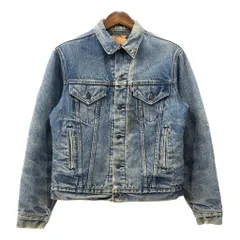 80年代 USA製 Levi's リーバイス 71506 デニム トラッカージャケット ブルー (メンズ) 中古 古着 Q7179
