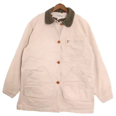 90年代 L.L.Bean エルエルビーン PRIMALOFT 中綿 ハンティングジャケット アウトドア アイボリー (メンズ L相当) 中古 古着 A0654