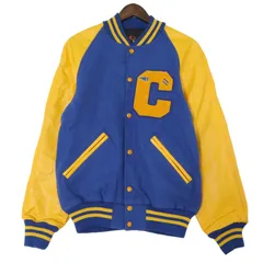 90年代 USA製 GAME Sportswear ウール スタジアムジャケット カレッジ ブルー (メンズ S) 中古 古着 A1455