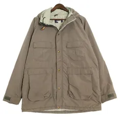 80年代 USA製 WOOLRICH ウールリッチ ナイロン マウンテンパーカー アウトドア グレー (メンズ L) 中古 古着 A1616