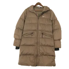 00年代 NIKE ナイキ ダウンコート スポーツ ブラウン（レディース S ）中古 古着 A2074