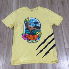 海外公式 ジュラシックワールド Tシャツ L XL ユニバ着用 裾爪痕 希少 