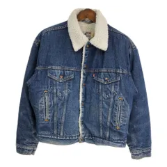 90年代 Levi's リーバイス 70608 ボアデニムジャケット ブルー (メンズ M) 中古 古着 S5973