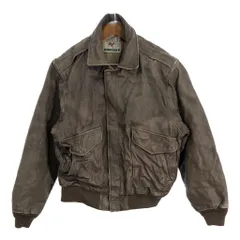 Cooper クーパー A-2 フライトジャケット レザージャケット ミリタリー ブラウン (メンズ L) 中古 古着 S7973