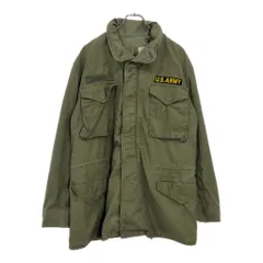 60年代 米軍実物 U.S.ARMY M-65 フィールドジャケット 2nd ミリタリージャケット ヴィンテージ オリーブ(メンズ MEDIUM LONG)古着 U3792