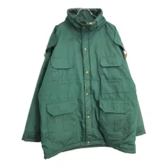 80年代 USA製 WOOLRICH ウールリッチ 中綿マウンテンパーカー グリーン(メンズ XL)中古 古着 U4800