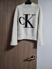 CK Calvin Klein Jeans ビックロゴ ニット
