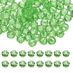 新品 PATIKIL ビーズ 手芸 10 mm アクリル 約100個 ガラスビーズ ブレスレット ネックレス アクセサリー 手作り ハンドメイド 緑