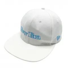 【美品】ニューエラ キャップ 白×ライトブルー ロゴ刺しゅう    ゴルフウェア New Era