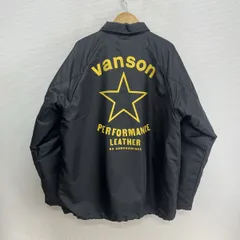VANSON バンソン カスタム コーチジャケット ロゴ プリント ボアライナー フリース L 10131772
