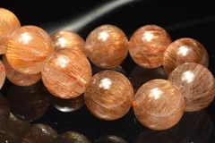 【１点物】紅葉カラー ブロンズルチルクォーツ　10.5-11mm　ブレスレット パワーストーン 天然石 _MC3986