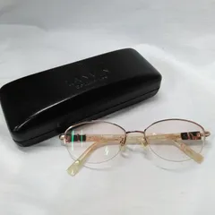 LANVIN COLLECTION レディース メガネ メガネフレーム 度入り ケース付き 53□17-135 【現状品】S254