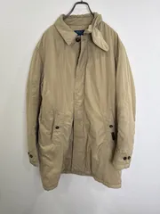R00702　Polo Ralph Lauren ポロラルフローレン｜ロングコート｜ポリエステル 中綿｜牛革 レザー使用｜Beige ベージュ｜Y2K｜90S｜古着｜アメカジ｜USA古着｜ヴィンテージ｜今期トレンド｜フォロー割