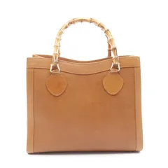 グッチ GUCCI トートバッグ バンブー 0028260 ブラウン レザー ダイアナ バンブー ハンドバッグ レディース Used A