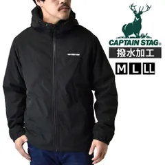 CAPTAIN STAG マンパー 《06ブラック》新品 未使用 キャプテンスタッグ メンズマウンテンパーカー 中わた 軽量 防寒 撥水加工 アウトドア【C9Q】ファッション メンズ M L LL 冬