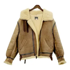 AVIREX アヴィレックス B-3 ムートン 裏地ボア フライトジャケット ブルゾン 33H5595 アメリカ製 USA製 アメカジ メンズ サイズ40 ブラウン アウター DM13688■