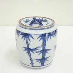 茶道具】橋本龍岳 金彩色絵 竹笹図 水指 - メルカリ