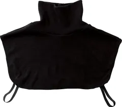 《新品》《送料無料》首ポカ付けタートル ブラック（コジット）付けタートル ニット つけ襟 ネックロール 首 防寒