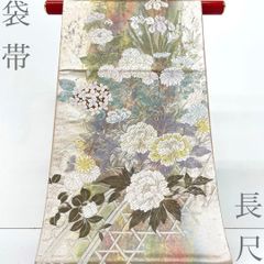 正絹 袋帯 となみ織物謹製 作家物 純金箔九百錦 六通柄 参考上代48万円 