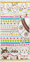 【人気商品】バスタオル 楠橋紋織 ジャガードタオル アンパンマン しましまらんど マルチカラー 約120×60cm