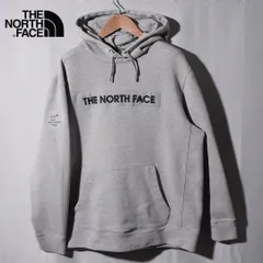 限定品 ノースフェイス THE NORTH FACE パーカー L グレー 2018年 平昌オリンピック 記念モデル 袖刺繍 プリント ストリートヘビーウエイト 裏起毛 アメカジ 古着 L523
