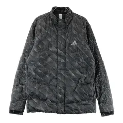 サイズ：XL ADIDAS GOLF アディダスゴルフ  長袖ジップ中綿ジャケット 総柄 ブラック系 [240101610525] ゴルフウェア メンズ ストスト