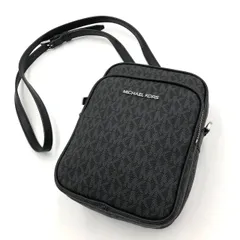 マイケルコース ショルダーバッグ 黒 クロスボディ 斜め掛け MK柄