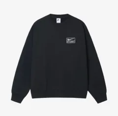 S ナイキ×ステューシー nrg クルーネック スウェット ブラック