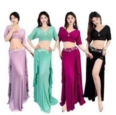 ✨新作✨ベリーダンス　レッスンウェアセットアップ　ドルマンスリーブ＋ロングスカート